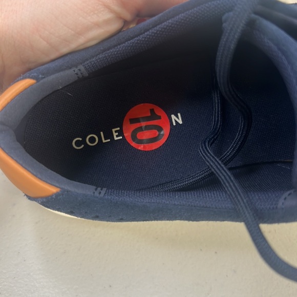 New Mens Cole Haan grand cross court suede casual fit sneakers navy  10M c36875 - Picture 7 of 7